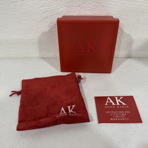 Anne Klein Watch Red Box Pouch Instructions AK Logo